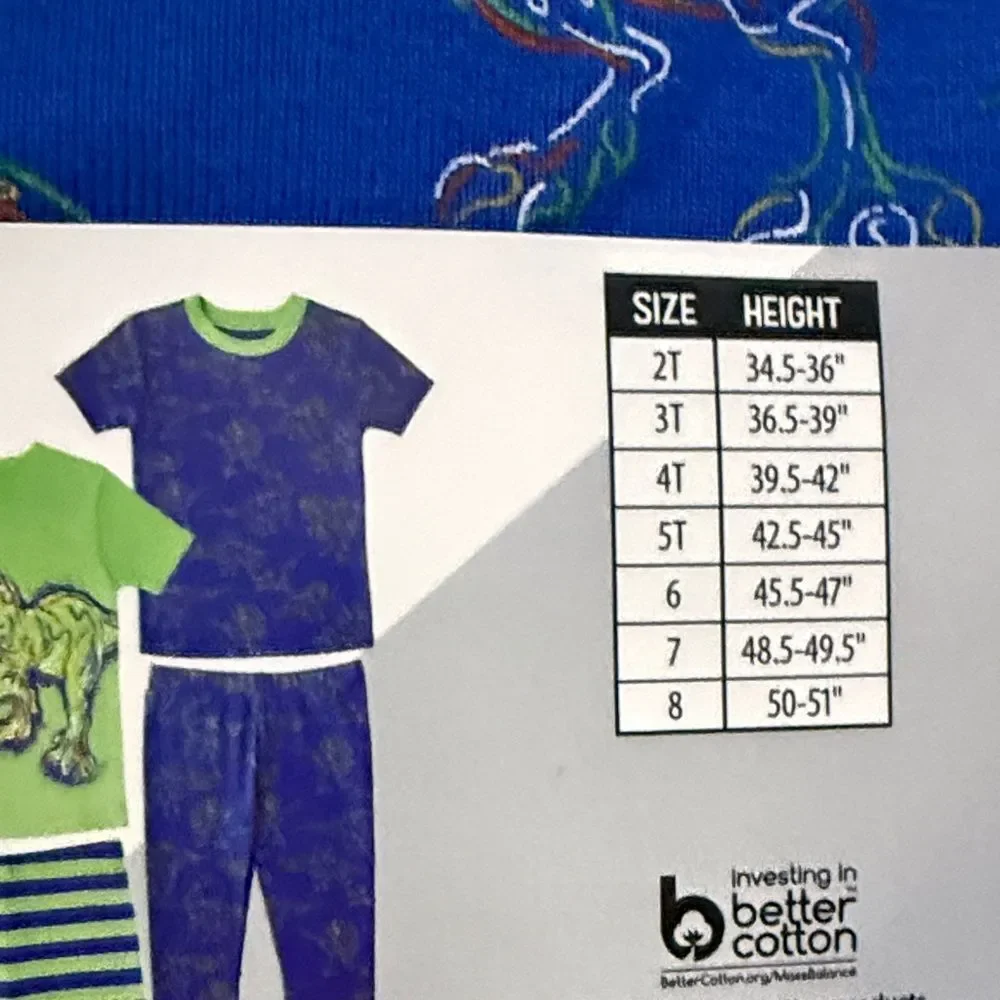 Wonder Nation Boys' 4-Piece Pajama Set - Black, Red, Green